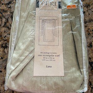 Five window treatment PERI rectangular scarfs